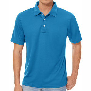 Polo vert pour homme, manches courtes, séchage rapide, polyester, décontracté, sportif, couleur unie, haut de golf, t-shirts avec logo personnalisé - Product Image 5