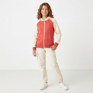 Veste polaire à capuche zippée pour garçons et filles, sweat-shirt chaud à fermeture éclair intégrale pour enfants, vêtements d'extérieur - Product Image 3