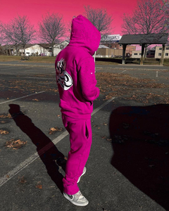 ชุดวอร์มย้อนยุคสำหรับฤดูหนาว แบบ unisex น้ำหนักเบา ผ้าฝ้าย 100% แจ็คเก็ตซิปมีแถบข้าง กางเกงขายาวทรงบาน ชุดลำลองสไตล์สตรีทแวร์ - Product Image 1