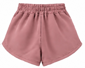 Shorts Deportivos Casuales de Poliéster Tejido Rosa para Mujer, Marca Index Apparel, con Cintura Elástica y Bolsillos - Product Image 2