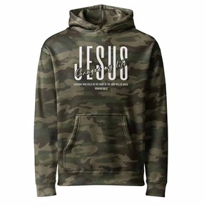 เสื้อฮู้ดดี้ Jesus camo God's Promise สำหรับผู้ชาย ผู้หญิง และวัยรุ่น พร้อมตัวอักษร Chenille แบบสั่งทำพิเศษ ผ้าฝ้ายพรีเมียม - Product Image 2