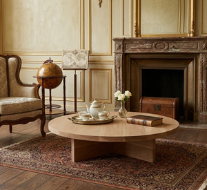 Table basse d'extérieur contemporaine Kailani en teck de haute qualité, design élégant et polyvalent, idéale pour les hôtels de luxe - Product Image 1