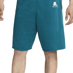 Shorts Bermuda Homme Be Dot Vert Teal Uni Taille Mi-Haute avec Cordon de Serrage Style Décontracté Tissu Tricoté 100% Coton Respirant - Product Image 3