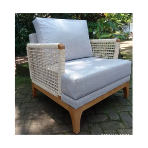 Fauteuil de salon en bois de teck pour hôtel, villa, restaurant, complexe hôtelier - Vente en gros sur mesure - Product Image 4
