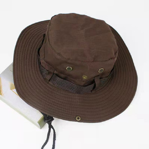 Chapeaux Bob d'été personnalisés pour hommes, chapeaux de pêcheur à large bord, respirants, en maille polyester, pour la pêche et la protection solaire - Product Image 2