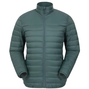 Custom OEM Printed Eco-Friendly Breathable <b>Fleece</b> Puffer <b>Jacket</b> Men Plus Size Option Waterproof Casual Winter Stand Collar Front - Product Image 1