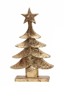 Modern design gold plated Christmas Decorative mango Wooden base <b>Tree</b> Gold Wooden Christmas <b>Tree</b> <b>Tabletop</b> Christmas Decor - Product Image 3