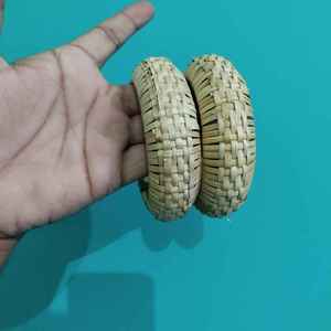 กำไลข้อมือหวายสานมือ งานแฮนด์เมด สไตล์โบโฮธรรมชาติ เครื่องประดับแฟชั่นสำหรับผู้หญิง ราคาไม่แพง - Product Image 3