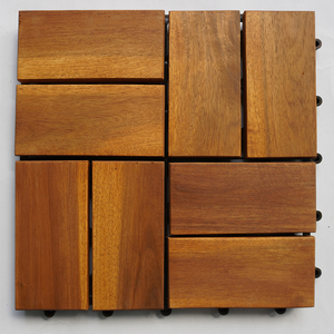 Azulejos de suelo de acacia de madera de 8 listones de alta calidad de 12mm de espesor con superficie de bloqueo moderna directa del proveedor de Vietnam - Product Image 1