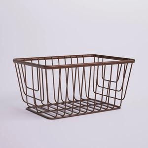 Cesta de Almacenamiento Apilable de Metal con Malla Resistente para Uso en Armarios y Despensas - Product Image 1