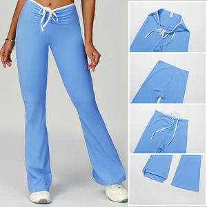 Nouveau style Leggings de sport décontractés pour femmes à taille mi-haute, avec logo personnalisé, en Spandex doux et respirant, pour le yoga - Haute Qualité - Product Image 1