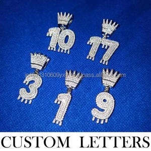 Pendentif couronne personnalisé de 12 pouces serti de diamants de laboratoire, collier hip-hop, bijoux - Product Image 5