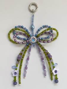 Beautiful Handmade Embroidery Beaded Keychain with Premium Glass Beads Stylish <b>Key</b> <b>Ring</b> for <b>Bags</b> Wallets and <b>Keys</b> - Product Image 3