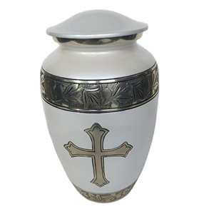 Urna de cremación Golden Cross para cenizas humanas, urna de cremación conmemorativa funeraria - Product Image 4