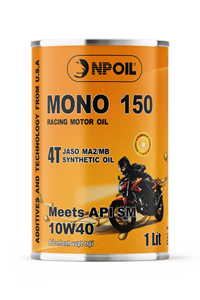 Aceite de motor NPOIL MONO 150 10W40 0,8L 1L Aceite para motocicleta/scooter Envase metálico Aceite sintético Alta calidad de Vietnam - Product Image 2