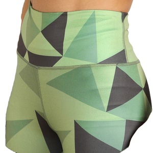 Leggings de Yoga de Cintura Alta con Estampado Geométrico, Spandex y Poliéster, Elásticos en Cuatro Direcciones, Costuras en Contraste, Pantalones para Mujer - Product Image 5