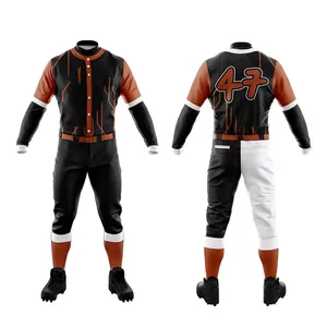 Uniforme de Béisbol Ligero, Cómodo, de Alta Calidad, Totalmente Personalizado, a Precio Razonable, para Adultos - Product Image 6