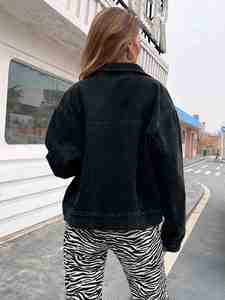 Veste en jean légère pour femme, confortable, style streetwear, prix raisonnable - Product Image 5