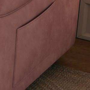 Sofá Cama Multiusos de Terciopelo Rosa de 54 Pulgadas con Función Retráctil para Espacios de Estar - Product Image 5