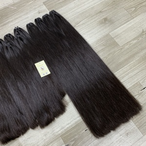 Extensiones de cabello humano vietnamita doble dibujado negro natural directo de fábrica Paquetes de trama cruda de Vietnam - Product Image 2