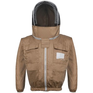 Veste de protection pour apiculteur avec voile en maille, respirante, en polyester et coton, coupe ample, vêtement de sécurité avec coutures surjetées - Product Image 1