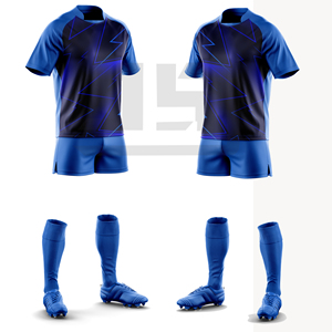 Conjunto de Camiseta y Pantalones Cortos Deportivos Personalizados para Equipos de Rugby, Tejido Transpirable de Primera Calidad, Antibacteriano y Ecológico para Partidos de Liga - Product Image 2