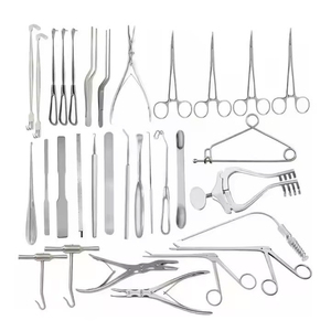 32pcs Stainless Steel Cranial <b>Neurosurgery</b> <b>Instrument</b> Set Manual Autoclave Safe Surgical Tools Kit - Product Image 1