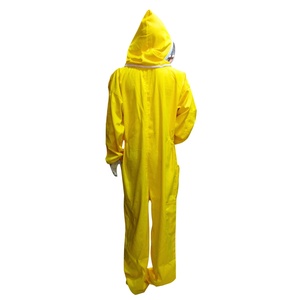 Vêtements de protection en coton respirant pour costume d'apiculture jaune avec capuche à voile rond pour une utilisation en toute sécurité - Product Image 3
