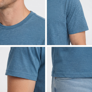 Camiseta personalizada con efecto acid wash para hombre, de algodón 100% de alta densidad, hombros caídos, corte holgado, transpirable, a bajo precio. - Product Image 4