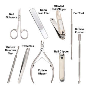 Kit de soins manucure et pédicure en acier inoxydable de haute qualité, prix de gros, fabrication directe en usine, marque privée - Product Image 6