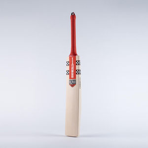 Bate de Críquet de Hoja Larga de Salgueiro Inglés de Calidad Premium con Mango de Caña - Ecológico, Ligero, Duradero, Agarre Multicolor para Jugadores - Product Image 1