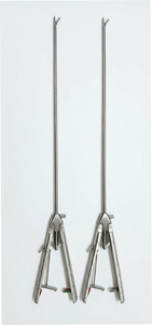 Porte-aiguille laparoscopique, 2 pièces, 5mm x 330mm, à mâchoires droites, instruments chirurgicaux réutilisables - Product Image 2