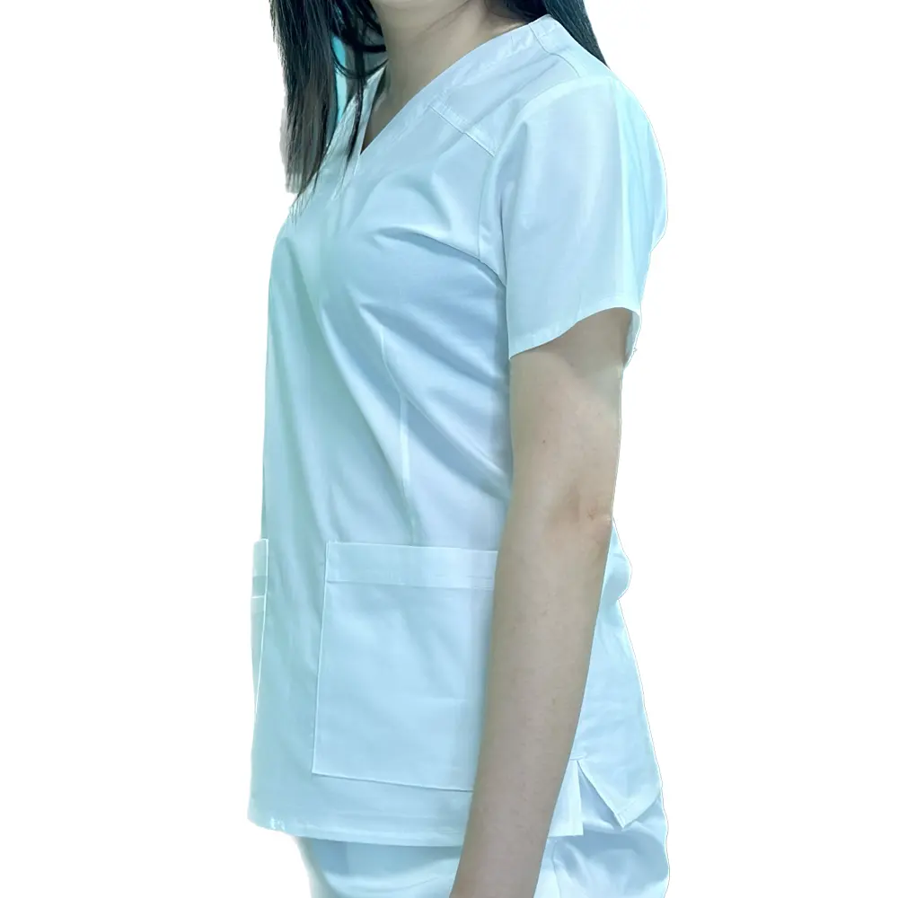 उच्च गुणवत्ता वाली सबसे अच्छी बिक्री वाला थोक निर्माण एंटी-झुर्रियों नरम प्रीमियम कपड़े पॉलिएस्टर रैयन स्पैल स्क्रब वर्दी