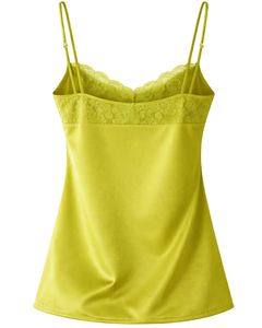 ชุดนอนเซ็กซี่ผ้าซาตินสีเขียว แต่งลูกไม้ เสื้อสายเดี่ยว กางเกงขาสั้น ชุดนอนผู้หญิง ชุดนอนผ้าไหมนุ่ม ชุดนอนฤดูร้อน ชุดลำลองสองชิ้น - Product Image 5