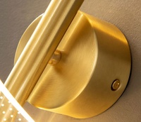 Lampes murales en acrylique dorées à LED 5W à couleur changeante, appliques murales modernes pour hôtel, couloir, allée