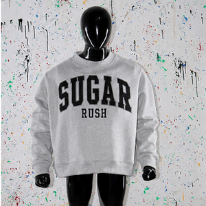 Suéter de cuello alto personalizado con letras griegas Green Sugar Rush, ropa para hermandades y fraternidades, ropa universitaria, OEM ODM - Product Image 3
