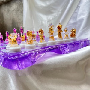 Belladec Handmade Artistic Sports Style Resin <b>Chess</b> Board with Customized Shape and Precious Finish Various Colors Available - Product Image 5