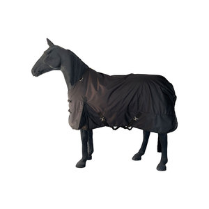Manta Acolchada Azul para Caballo, Cubierta de Nailon para Protección contra la Intemperie, Ajuste Completo para el Cuerpo - Product Image 3