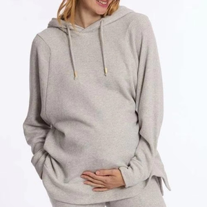 Sweat à capuche zippé pour homme, qualité supérieure, couleur unie, pour la maternité et l'allaitement, 100% coton, polaire surdimensionné, durable - Product Image 6