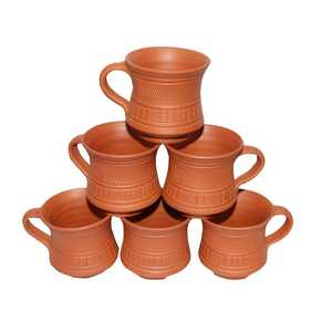 Handcrafted Eco-Friendly Terracotta <b>Clay</b> Cup Durable and Stylish Drinkware for Tea Coffee Beverages Cup for a Natural Sip - Product Image 2