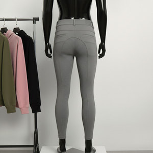 Leggings de Silicona para Montar a Caballo con Bolsillo para Teléfono, Pantalones de Montar de Secado Rápido para Invierno, Ropa y Accesorios Ecuestres - Product Image 3
