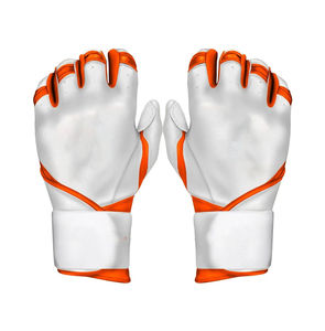 Wholesale Premium Quality Leather <b>Baseball</b> Batting Gloves Custom Logo Ambidextrous Design Breathable Hook Loop Closure for - Product Image 1