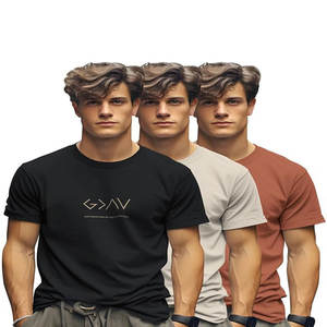 2023 luxe qualité 100% coton poids lourd hommes t-shirt haute rue unisexe surdimensionné hors épaule couleur unie t-shirt - Product Image 4