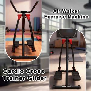 Foldable Air <b>Walking</b> Elliptical <b>Machine</b> Cardio Cross Trainer Glider for Full Body Low-Impact Exercise with LCD Display - Product Image 2
