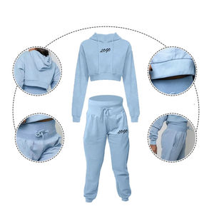 Pantalones Acampanados Personalizados de Diseño Profesional y Alta Calidad, Conjunto Deportivo con Top Corto para Mujer, Precio Increíble, Superventas - Product Image 5