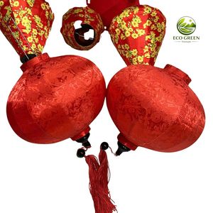 Linternas de Seda Hoi Vietnamitas Hechas a Mano, con Marco de Bambú Plegable, Linterna Colgante Artesanal, Decoración para Fiestas con Impresión Digital/Offset - Product Image 6