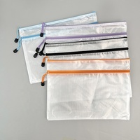 Organizador de carpetas A4, bolsa de malla con cremallera, bolsa para documentos, carpetas de archivos con cremallera impermeables, suministros escolares y de oficina, estuche para lápices, bolsas de almacenamiento