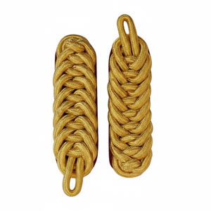 Épaulettes de service professionnelles ajustables en or massif, tissées à la main en cordon Mylar, style haut de gamme, vente chaude - Product Image 5