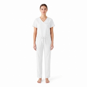 Women Nursing <b>Scrub</b> Set Two Piece Medical Uniform Healthcare Workwear Hospital Nurse <b>Scrubs</b> <b>Top</b> and Pants - Product Image 2