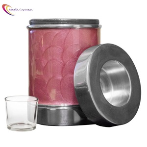 Wholesale Price Child <b>Keepsake</b> <b>Ashes</b> Tealight Cremation Urn Memorial Cylinder Tube Shape Memorial Urns Enamel Coated Funeral Urn - Product Image 5